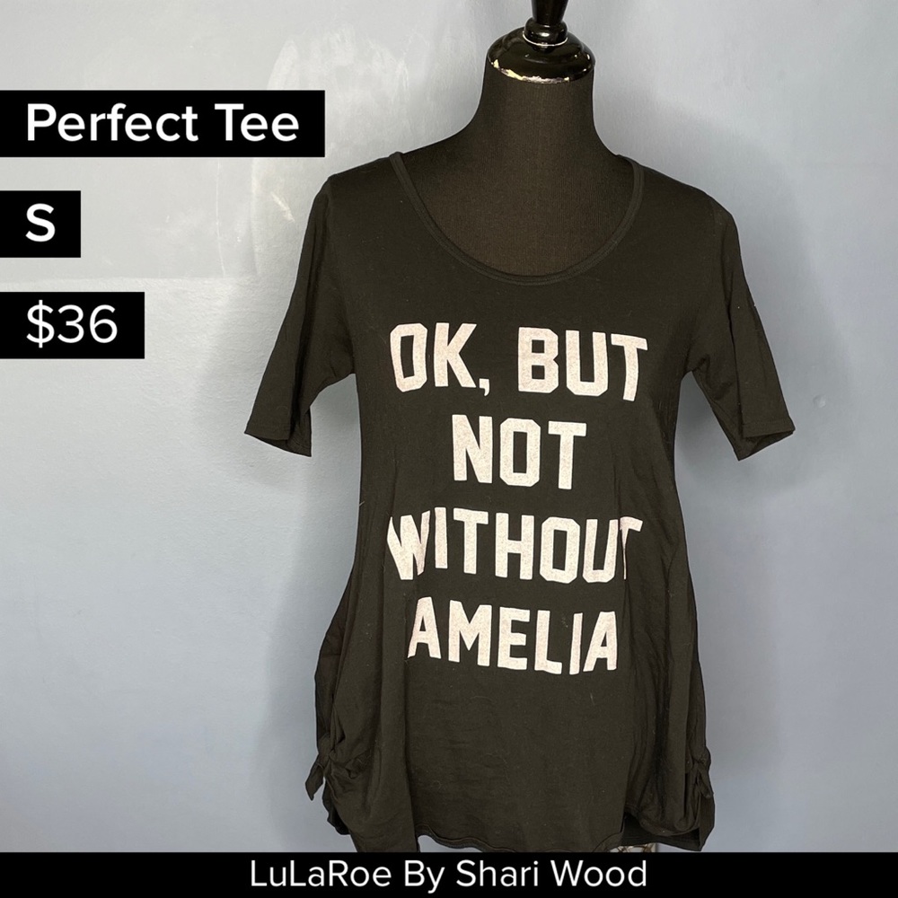 Small black perfect tee lularoe